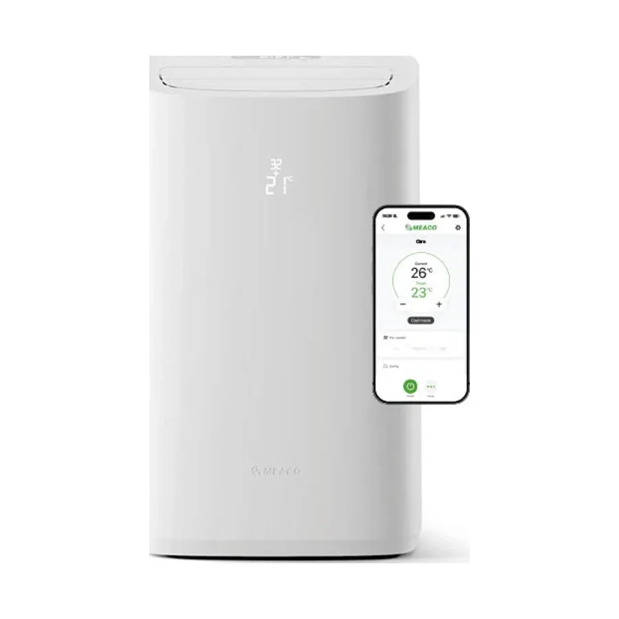 Meaco MeacoCool Cirro+ / Pro Inverter 16000 sett forfra, frittstående på hvit bakgrunn